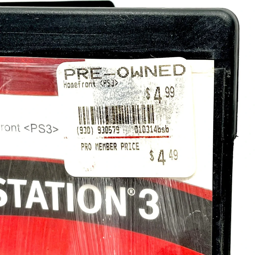 Homefront PS3 Video Game Sony PlayStation 3 GameStop Case Tested Loose Disc